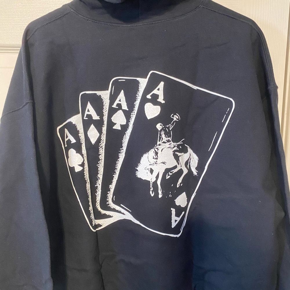 Western Black Graphic Men's Hoodie